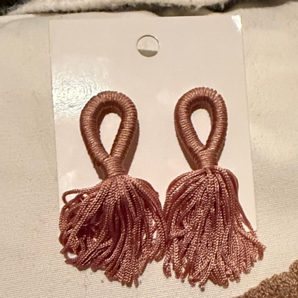 H&M Jewelry - Elegant Pink/Mauve Tassel Earrings